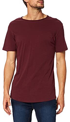 Jack & Jones JJEBASHER TEE O-NECK SS NOOS, T-Shirt Uomo, Rosso (Port Royale Fit:REG), XS