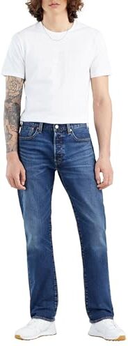 Levis 501 Original Fit, Jeans Uomo, I Cry Alone, 40W / 32L