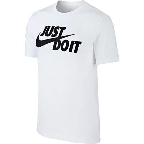 Nike M NSW Tee Just Do It Swoosh, T-Shirt Uomo, White/Black, XL-T