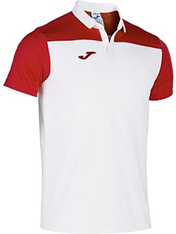 Joma Combi, Maglietta Polo Uomo, bianco/rosso, 3XL