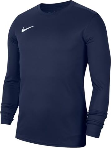 Nike M Nk Dry Park VII JSY LS, T-Shirt A Manica Lunga Uomo, Midnight Navy/White, XL