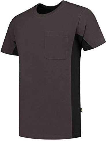 Tricorp Workwear 100% cotone pettinato, 190 g/m², grigio scuro-nero, taglia M