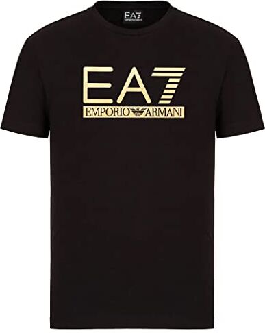 Emporio Armani Maglietta T-Shirt Uomo EA7 3KPT87 PJM9Z, Manica Corta, Girocollo (Nero, L)