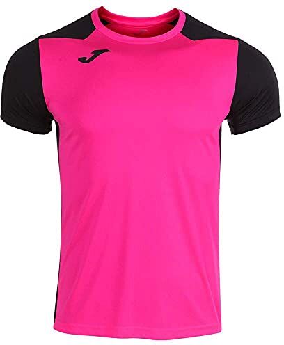 Joma Camiseta Record ll ,  ,Uomo, Rosa fluo-nero,XL