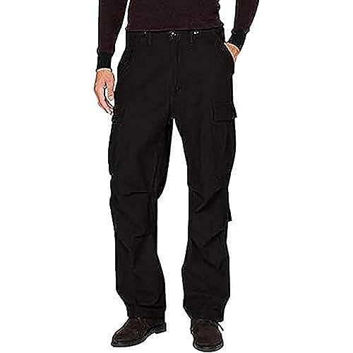 Brandit M65 Vintage da Uomo Pantaloni Cargo Nero, S