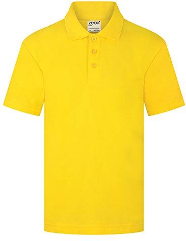 Zeco Polo da scuola a maniche corte, unisex, per bambini