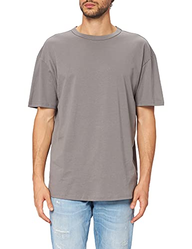 Urban Classics Organic Basic Tee, T-shirt Uomo, Grigio (Asphalt), L