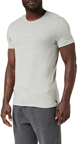 LOVABLE LVB T-Shirt Girocollo Stretch Cotton Uomo, Grigio Melange, 4/M