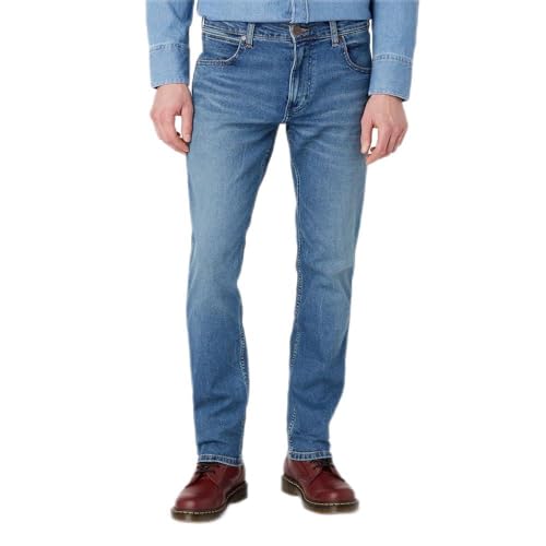 Wrangler Greensboro Jeans, Blu (Shaker), 32W / 32L Uomo