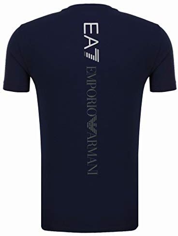 Emporio Armani T-shirt da uomo EA7 3GPT08 PJ03Z manica corta girocollo, Marina Militare, L