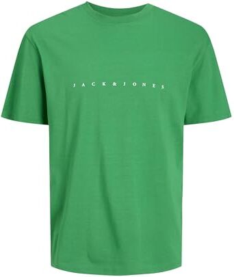 Jack & Jones JJESTAR JJ TEE SS NOOS, T-Shirt Uomo, Verde (Green Bee), L