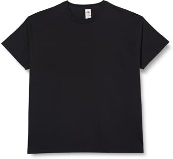 Fruit of the Loom Original T., T-Shirt Uomo, Nero (Black 36), XX-Large(Pacco da 5)