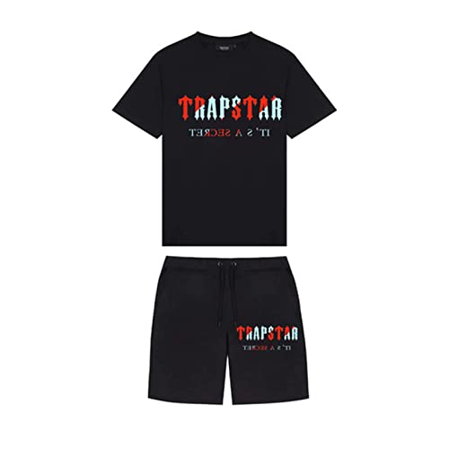 BYIYGSL Tuta Sportiva da Uomo T-Shirt Trapstar in 2 Pezzi Tuta da Jogging Trapstar Cotone T-Shirt e Pantaloncini Casual Sweatsuit Set,Unisex (Color : 6, Dimensione : XL)