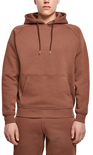 Urban Classics Felpa con Cappuccio per Uomo, Invernale, Hoody Tinta Unita, Basic Casual Style, Colore: bark, Taglia: XXL