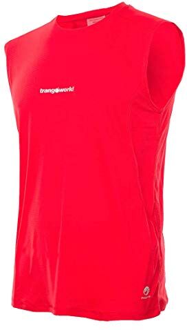 TRANGOWORLD Noja, T-Shirt Uomo, Rosso ad Alto Rischio, XXL