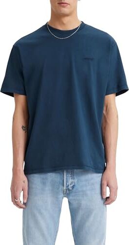 Levis Red Tab Vintage Tee, T-Shirt Uomo, Dress Blues Garment Dye, L