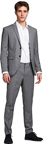 Jack & Jones Suit 2-Piece Super Slim Fit Light Grey Melange 46 Light Grey Melange 46