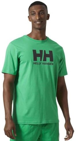 Helly Hansen HH Logo Maglietta, T-shirt Uomo, Verde, S