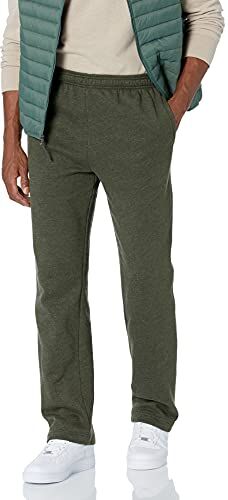 Amazon Essentials Pantaloni Sportivi in Pile (Disponibili in Taglie Extra Forti) Uomo, Verde Oliva Puntinato, S