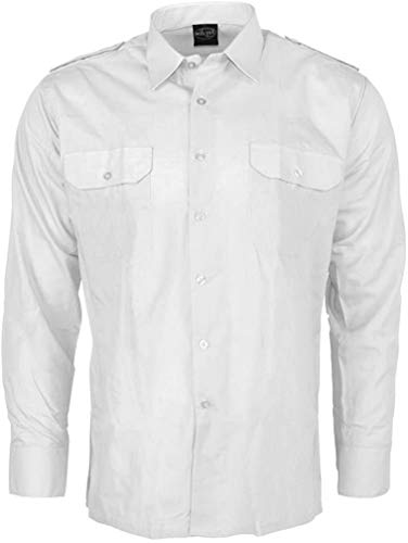 Mil-Tec Camicia-10931007 Camicia, Bianco, 3XL Unisex-Adulto