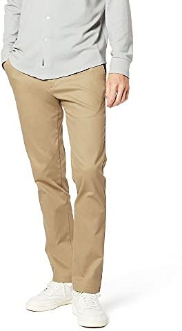 Dockers SIGNATURE KHAKI SLIM FIT PANTS, Pantaloni Chino Uomo, Beige (British Khaki), 34W / 36L