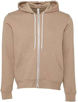 Bella+Canvas Bella + Canvas Mens Poly-Cotton Fleece Full-Zip Hoodie () -Dark Grey -M