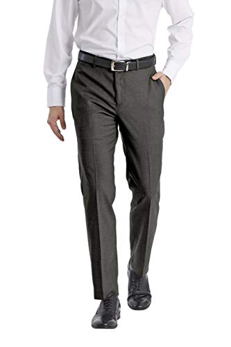 Calvin Klein Slim Fit Pantaloni Eleganti, Grigio, 40W x 30L Uomo