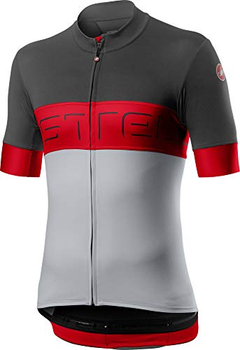 CASTELLI PROLOGO VI, Maglia Lunga Uomo, Dark Gray Red Silver Gray, XXL