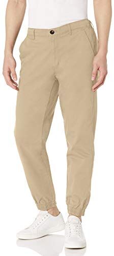 Amazon Essentials Pantaloni della Tuta con Taglio Dritto Uomo, Marrone Kaki, XS