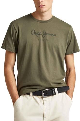 Pepe Jeans Eggo N, T-Shirt Uomo, Verde (Military Green),M