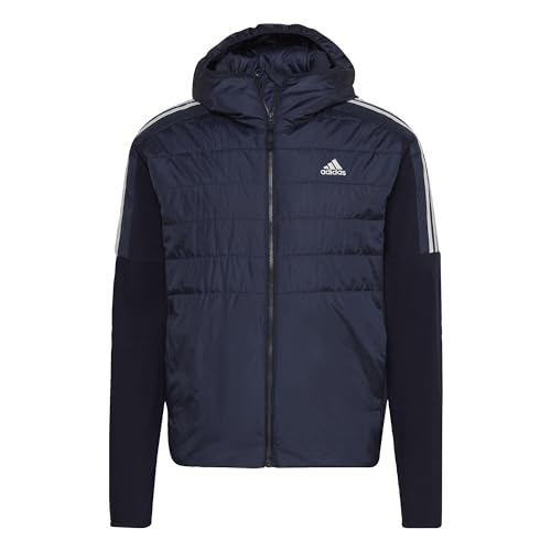 Adidas Men's Essentials Insulated Hooded Hybrid Jacket (Midweight)