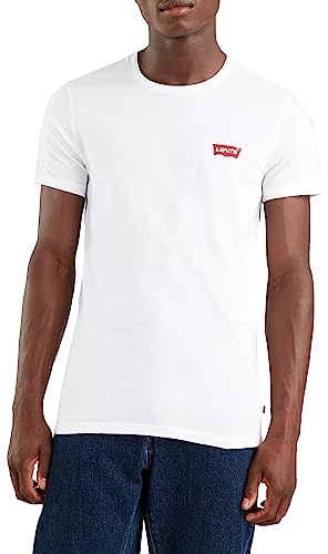 Levis 2-Pack Crewneck Graphic Tee, T-shirt Uomo, Bianco ( Chesthit White / Caviar ), M