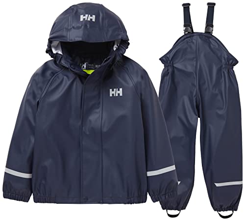 Helly Hansen Bambini Unisex Tuta Impermeabile Bergen 2.0, 9, Marina Militare