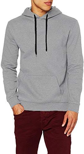 FM London Pullover da Uomo Hyfresh con Cappuccio, con Fodera in Pile e Tecnologia di Protezione Dagli Odori, Gris (Grey 15), XL