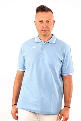 Kappa LOGO MALTAX 5 MSS POLO UOMO PIQUET COTONE T-SHIRT MAGLIA REGULAR  Taglia L Colore principale Blue Dusk