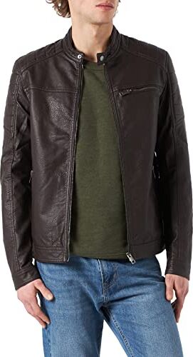 Jack & Jones Jcorocky Jacket Noos Giacca, Marrone (Chocolate Fondant), S Uomo