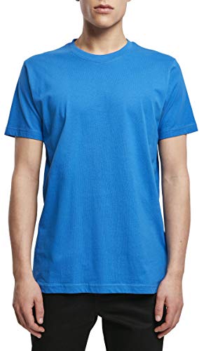 Build Your Brand T-Shirt Round Neck, Blu Cobalto, 3XL Uomo