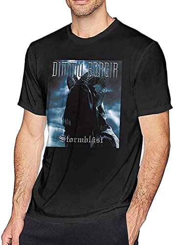 DUOduoAi Dimmu Borgir Men Classic Breathable T Shirt Casual Round Neck Easy Tee Music Tunics Size 3XL