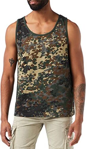 Brandit Tank Top, Canottiera Uomo, Multicolore (Flecktarn), 6XL