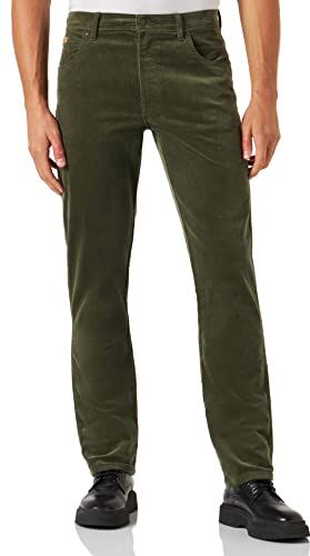 Wrangler Texas Slim Jeans, Verde(militare Green), 38W / 36L Uomo