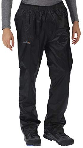 Regatta Pack It, Pantaloni da pioggia Uomo, Nero (Black), 54-56