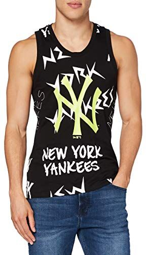 New Era MLB Tutto Wordmark Tank Neyyan, Felpa Unisex-Adulto, Nero, S