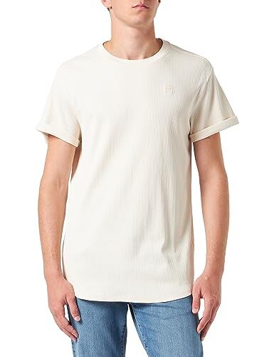 G-STAR RAW Lash T-Shirt, T-shirt Uomo, Beige (eggnog ), L