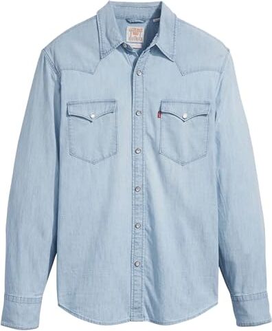 Levis Barstow Western Standard, Uomo, Burnett Light Chambray, L