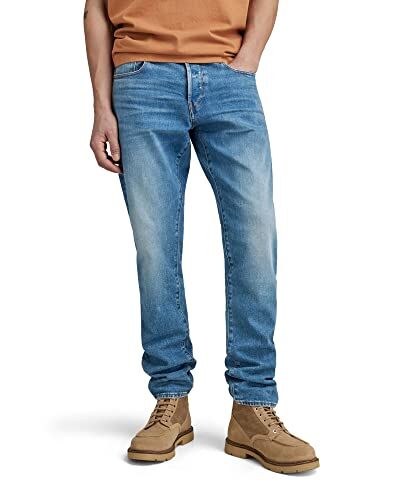 G-STAR RAW Men's 3301 Regular Tapered Jeans, Blu (worn in azure ), 31W / 32L