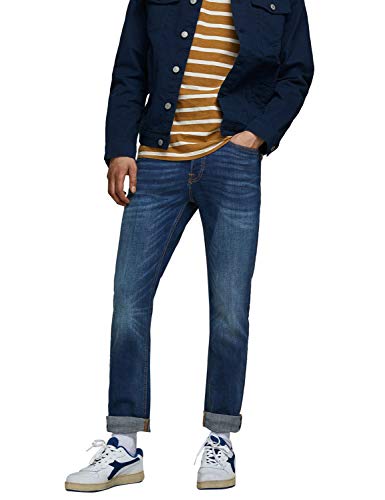 Jack & Jones Jjitim Jjoriginal Am 782 50Sps Noos Jeans Slim, Blu (Blue Denim), 30W / 32L Uomo