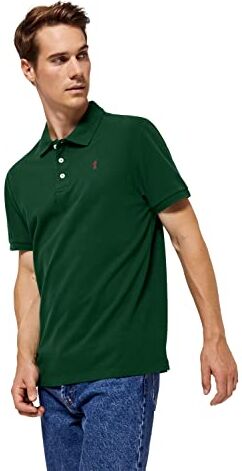 Polo Club Polo Manica Corta Uomo Verde Regular Fit Maglietta 100% Cotone