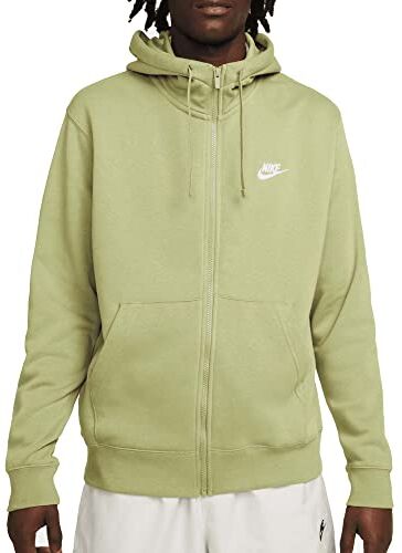 Nike Club Fleece Hoodie Felpa da uomo con cappuccio, S, colore nero e bianco (Alligator, Alligator, White)