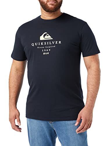 Quiksilver First Fire-Maglietta da Uomo, Navy Blazer, XL