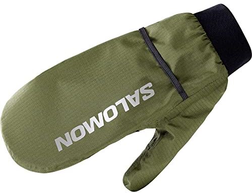 Salomon Bonatti Waterproof Muffole Impermeabili Unisex, Protezione, Traspirabilità, Dettagli riflettenti, Green, M/L